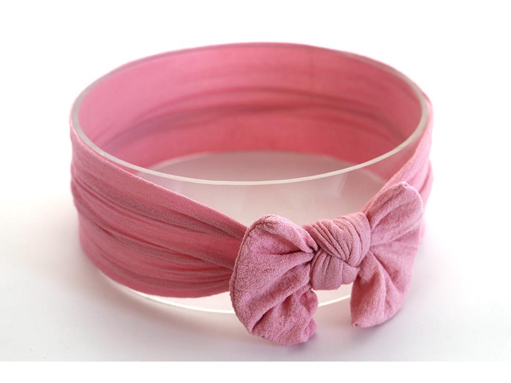 Avrupa ve Amerika Bebek Kız Fiyonklu Saç Bandı - 2021 Naylon Koleksiyonu