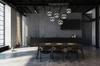 ELEGANT HANGING LAMP, GLASS LAMP, CHROME LED