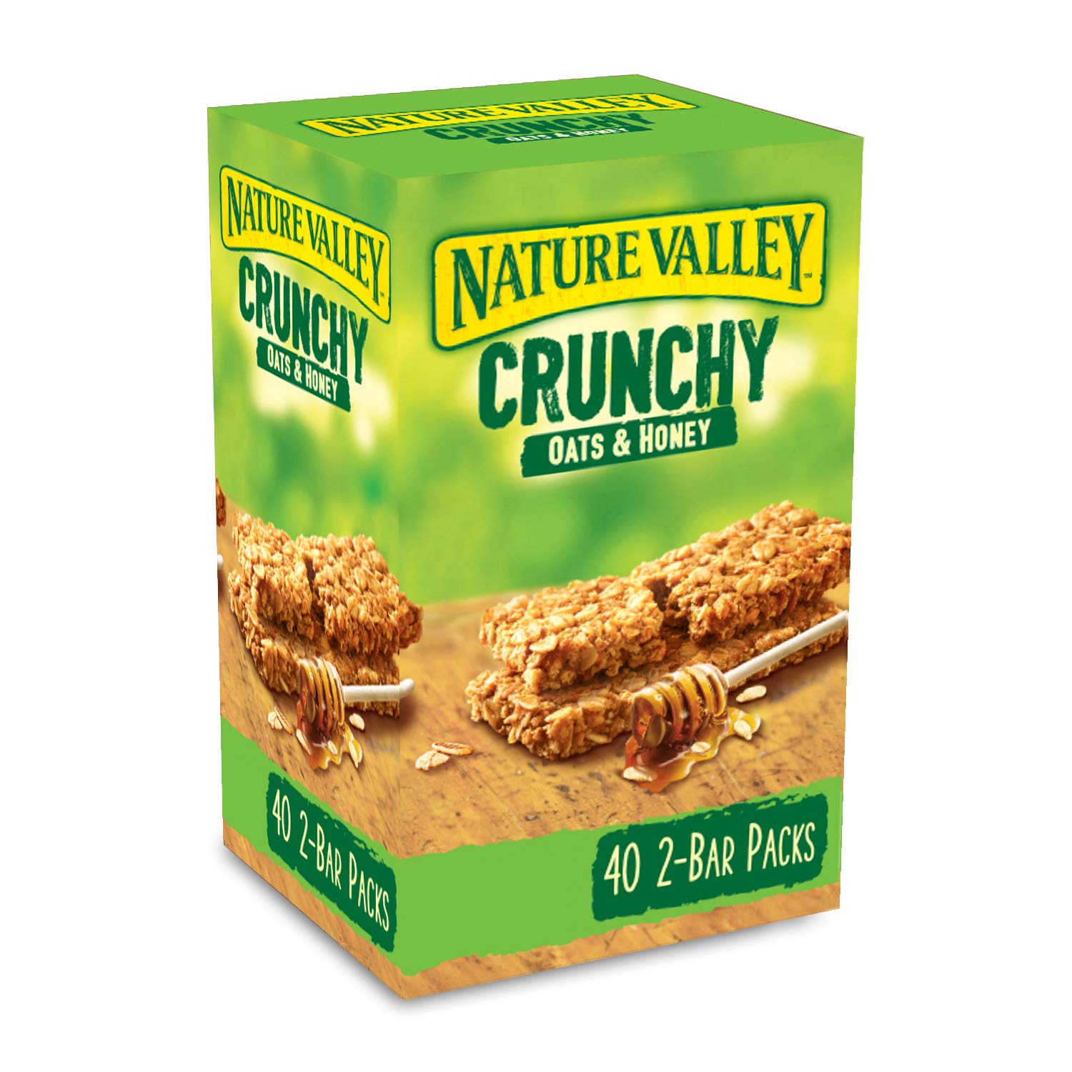 

Nature Valley Crunchy Granola Bars Oats Honey 40 упаковок 2 батончики в упаковці n