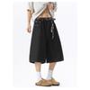 Men Vintage Loose Straight Cropped Casual Street Denim Jeans