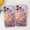 Hot Air Balloon Cloud Sunset Sky Glass Phone Case Suitable for iPhone 17 16 15 14 13 12 11 Pro Max Plus Shockproof Back Cover