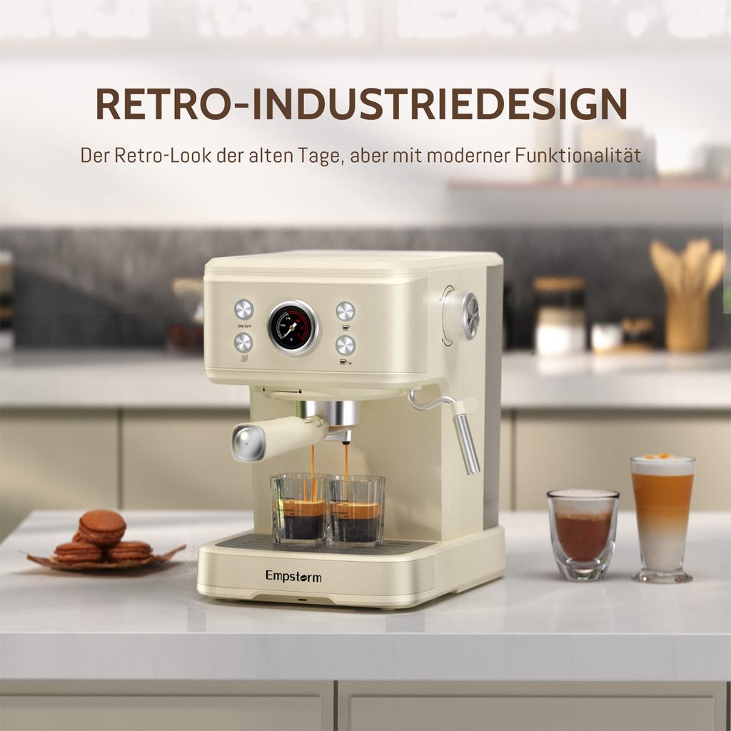 For 04E Electric Semi-Automatic Coffee Maker Cappuccino Espresso Latte Machine for Hotel Outdoor & Car Use 20 Bars Pressure