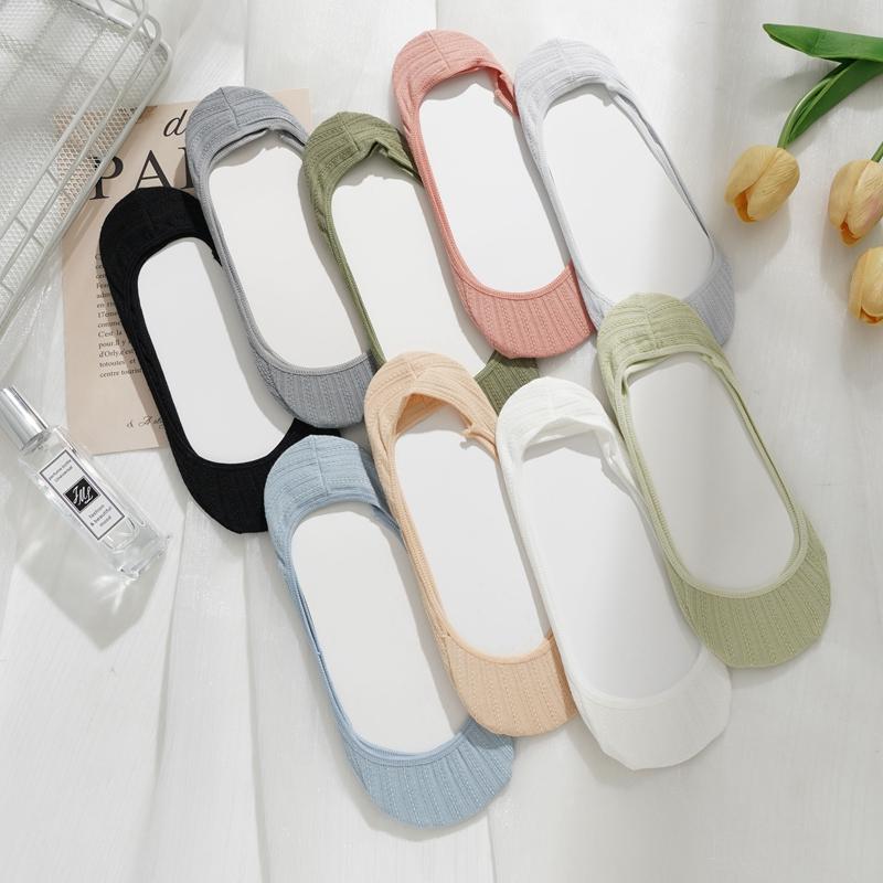 

9 пар женских сетчатых впитывающих пот дышащих нескользящих силиконовых невидимых носков-лодочек One size