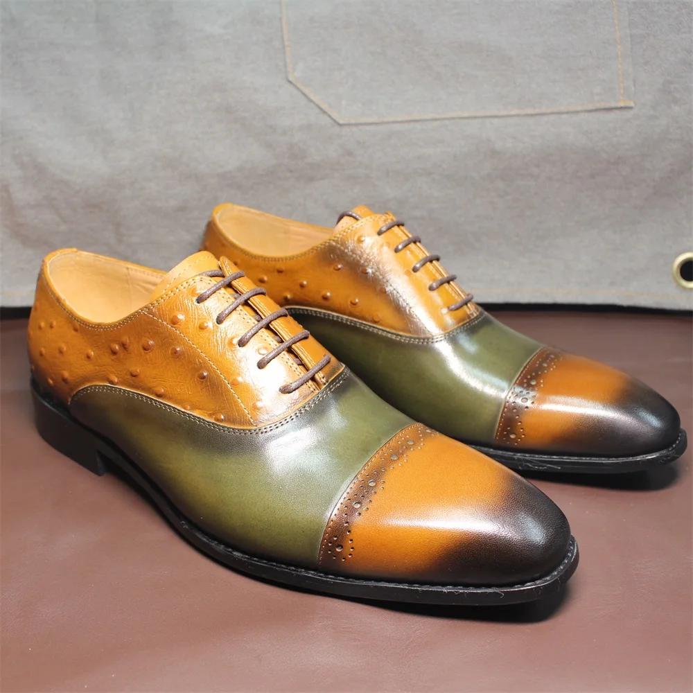 Mode Herren Handgefertigte Monk Strap Loafers Einzelne Schnalle Braun/Blau Klassische Kappe Zehenkleidschuhe für Geschäft Hochzeit Festliche Kleidung