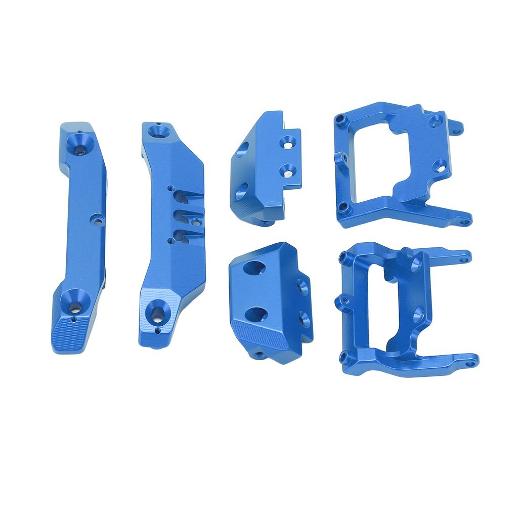 RC 1 18 Bumper Replacement Aluminum Alloy RC Front Rear Bumpers Plates Upgrade Parts for Traxxas Latrax Teton 1 18 Blue