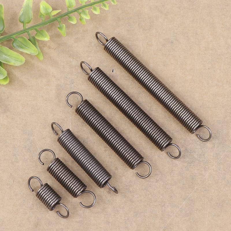 "Sturdy 1Pcs Extension Tension Spring with Steel Hook, Wire 1.0mm Dia, Outer 8mm Dia; Sizes Range from 30mm to 300mm"