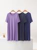 Women's Plus Size Short Sleeve Loose Sleepwear Dress