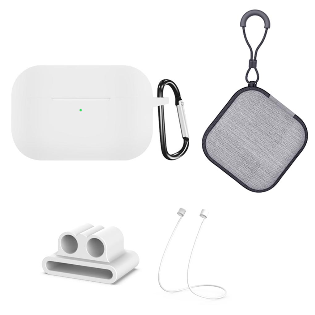 

5 in 1 Lanyard Carabiner Shockproof Case Storage Box for Set Replacement for 3 Earphone Cover Kit