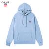 Gant Dünner bestickter Hoodie Pullover für Damen und Herren, Lässiger Sport Lauf Hoodie