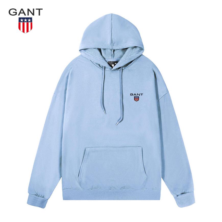 Gant Dünner bestickter Hoodie Pullover für Damen und Herren, Lässiger Sport Lauf Hoodie