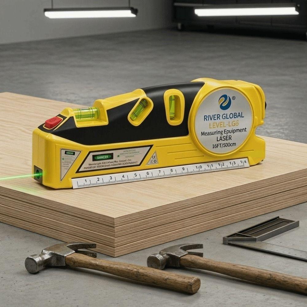 Vertical Horizontal Infrared tape measure 4IN1 Measuring Tape Digital Laser Tape Measure Home Use