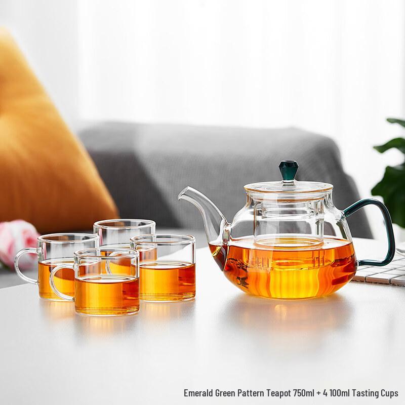 ZISIZ High-Temperature Borosilicate Glass Teapot