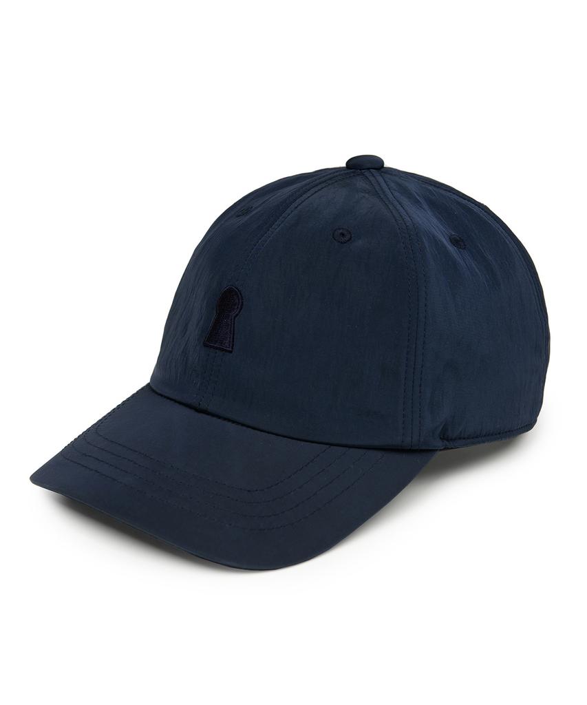 Sekeonmonollogeu Keyhole Logo Nylon Ball Cap Navy Seac003Navy