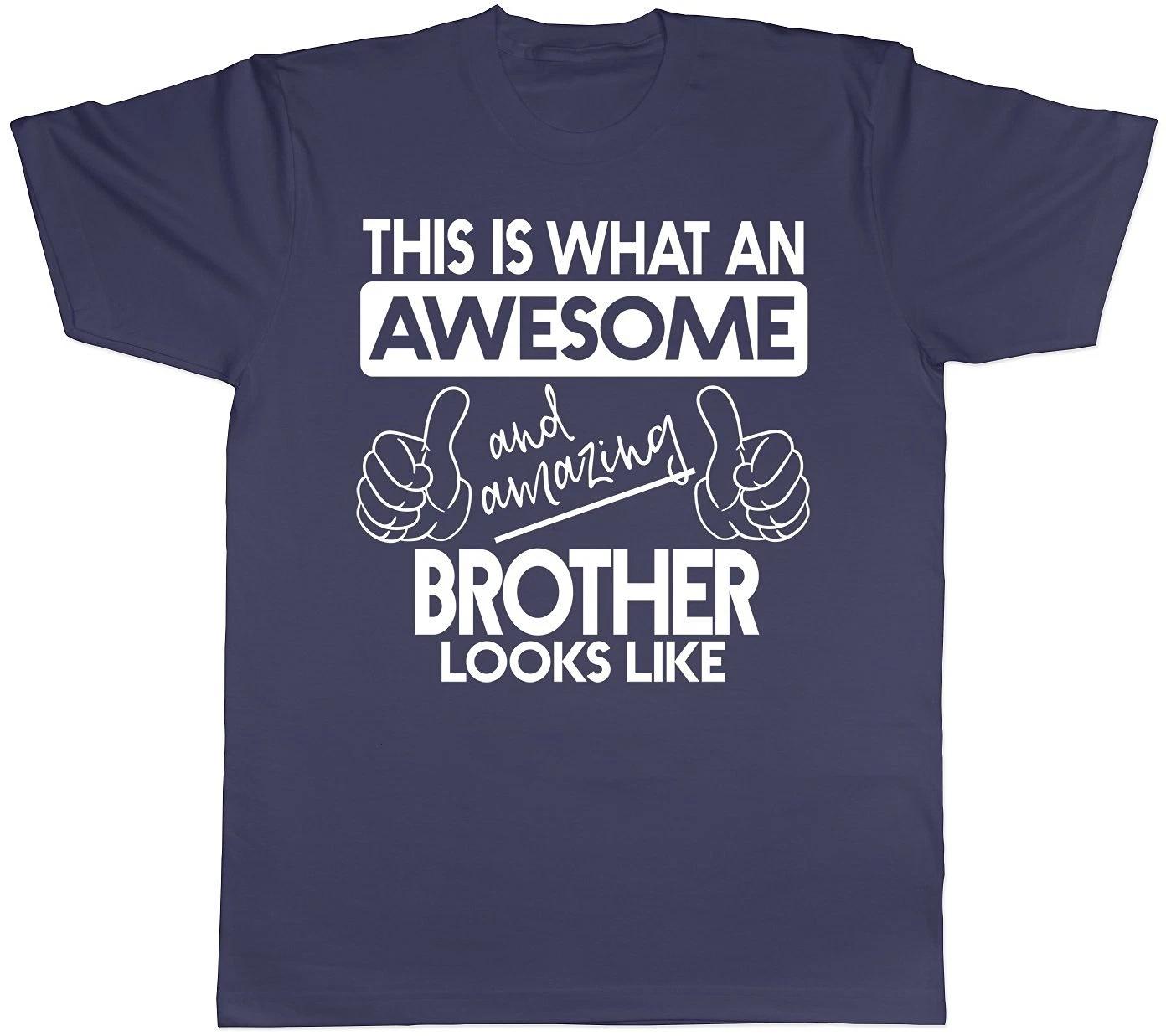 This is What An Awesome and Amazing Brother Looks Like Mens Short Sleeve T-Shirt L