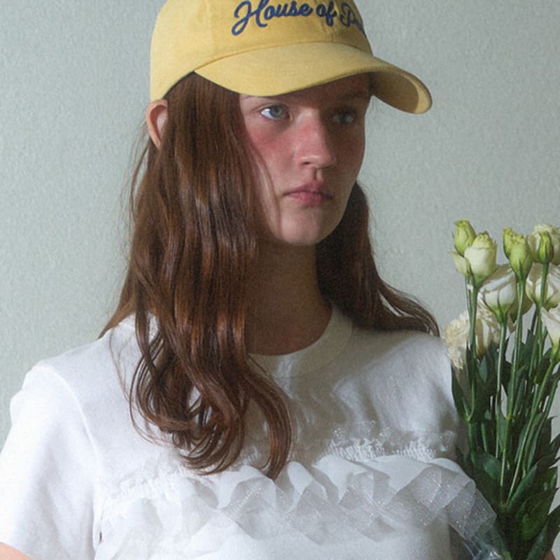 HOUSE of POND Chain Logo Ball Cap_Yellow