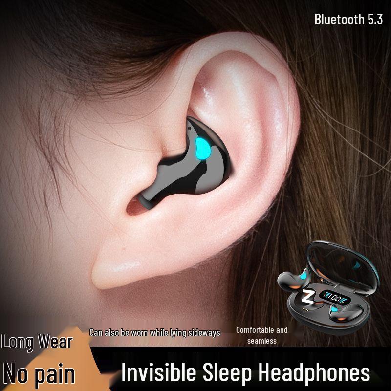 2025 Ultra-Thin Invisible Wireless Sleep Earphones: Comfortable, In-Ear, Long Battery Life, Low Latency, Perfect for Side Sleepers and Sports.