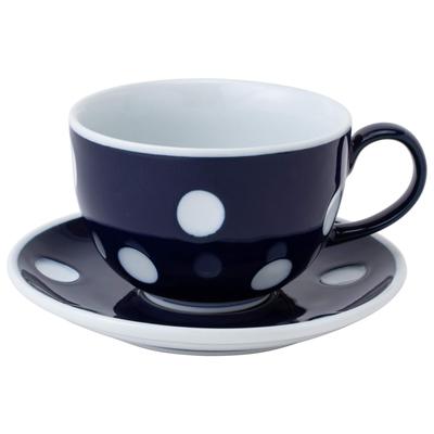 Nishikai Pottery Hasami Ware Negative Positive Cup Saucer Negative Pattern 40510 "Essence" &