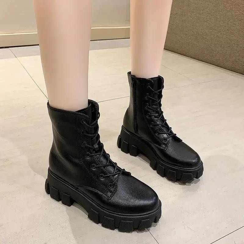 New Boots For Women Autumn Winter High-Top Women'S Boots Fashion Women'S Warm Casual Boots Comfortable Women Platform Shoes