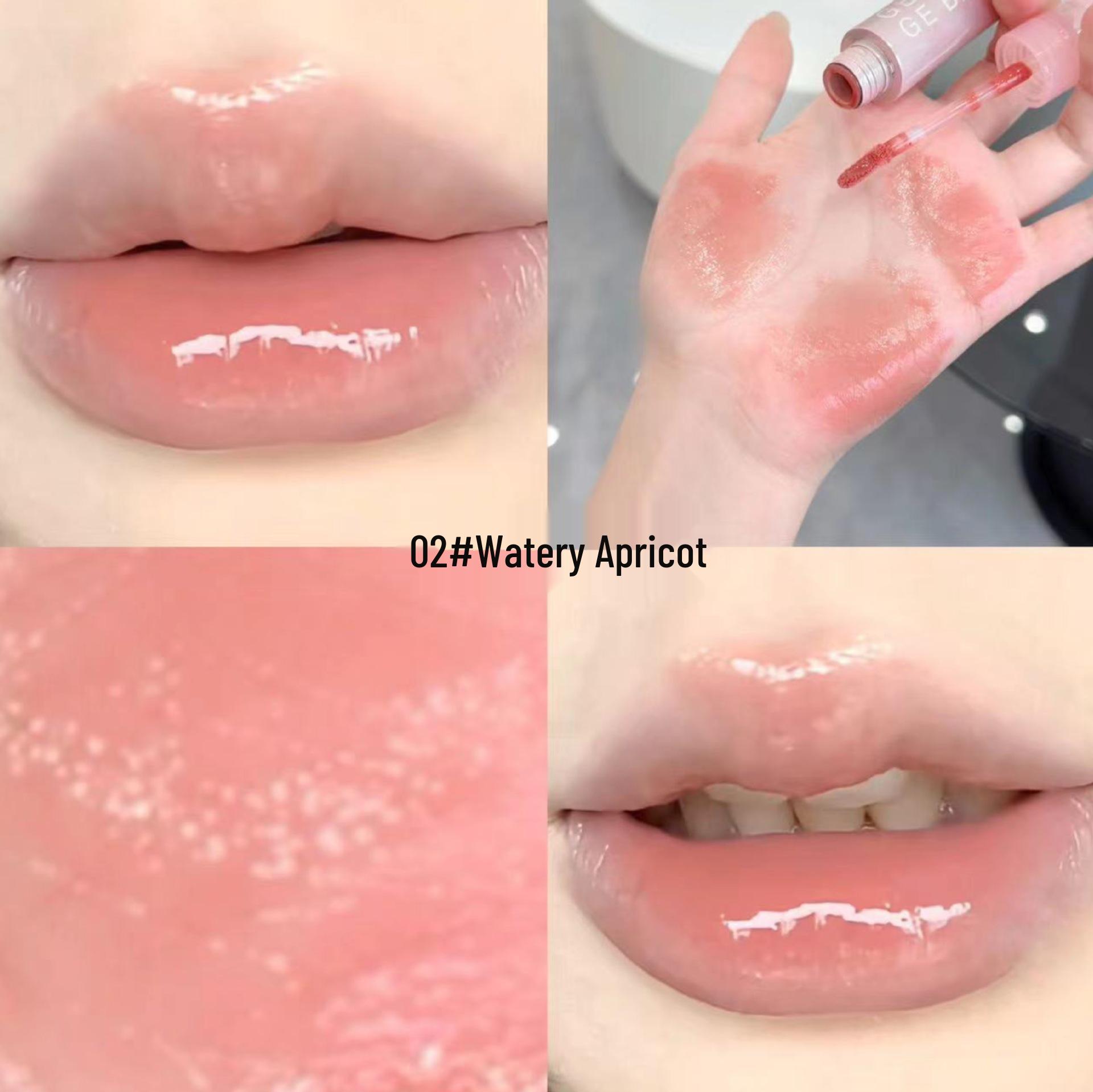 

Gegebear Watery Icy Lip Gloss: Sheer, Color-Locking, Mirror Finish for Plump, Rejuvenated, Long-Lasting Lips.