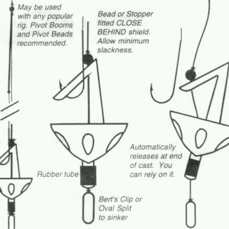

20Pcs Impact Bait Shields Монтаж для морської риболовлі Затискач для тримача приманки Інструменти для риболовлі