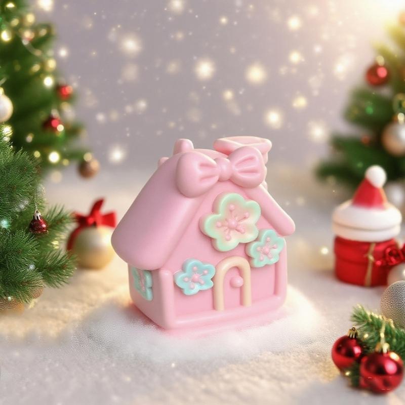 Christmas House Silicone Candle Mold Multipurpose Silicones Mould For Crafting Candle Soap Chocolate Festival Decoration