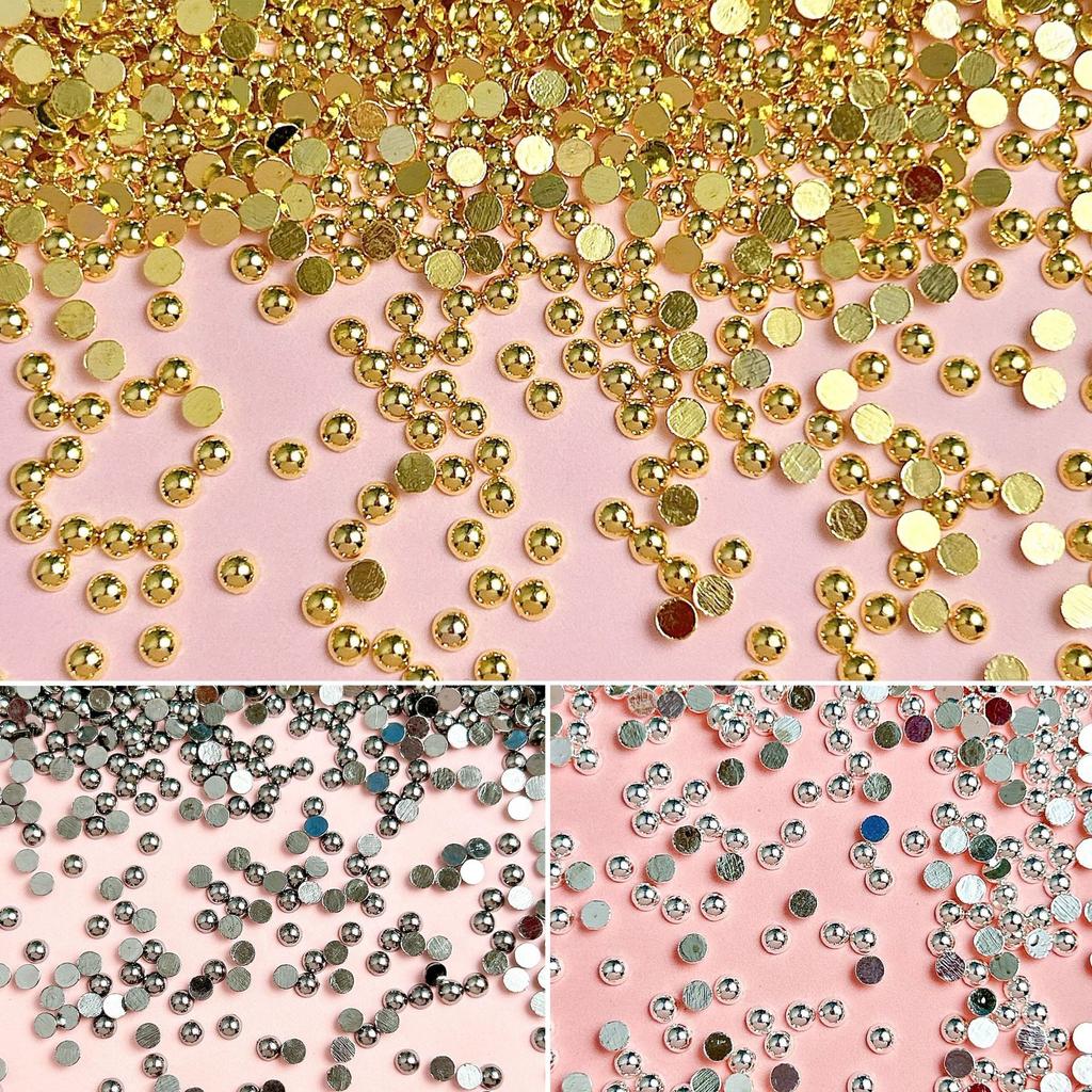 New Internet Celebrity Nail Punk Style Pointed Solid Metal Flat Rivet Decorations Versatile 3D Nail Rhinestones