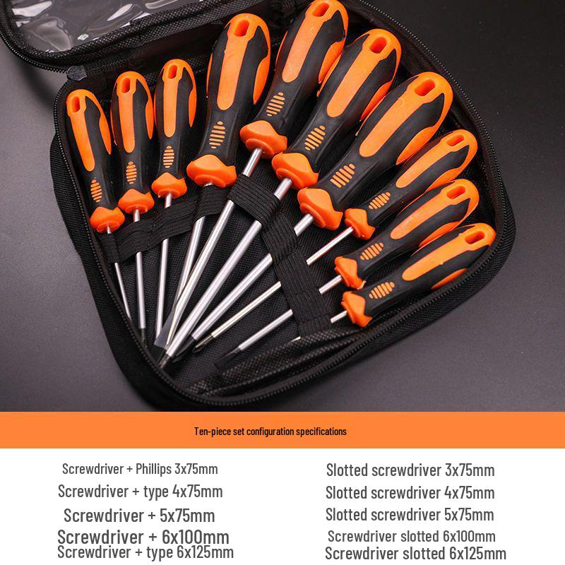 Magnetic Screwdriver Set: Household Repair & Disassembly Tools - Small Flathead & Phillips.