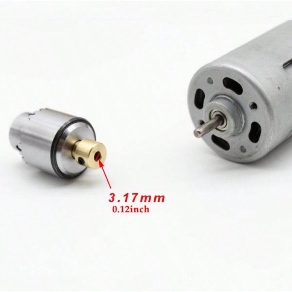 4pcs/set Micro Motor Drill Chuck Clamping Range 0.3-4mm Taper Mounted Mini Drill Chuck With Chuck Key 3.17mm Brass Electric Motor Shaft
