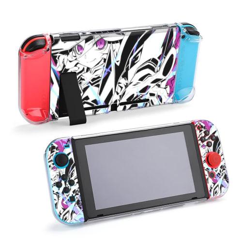 Senki Zesshou Symphogear Hibiki Tachibana and Tsubasa Kazanari Protective Case for Switch, 5-Piece Set, Bubble-Free, High Sensitivity, Easy Attach/Rem