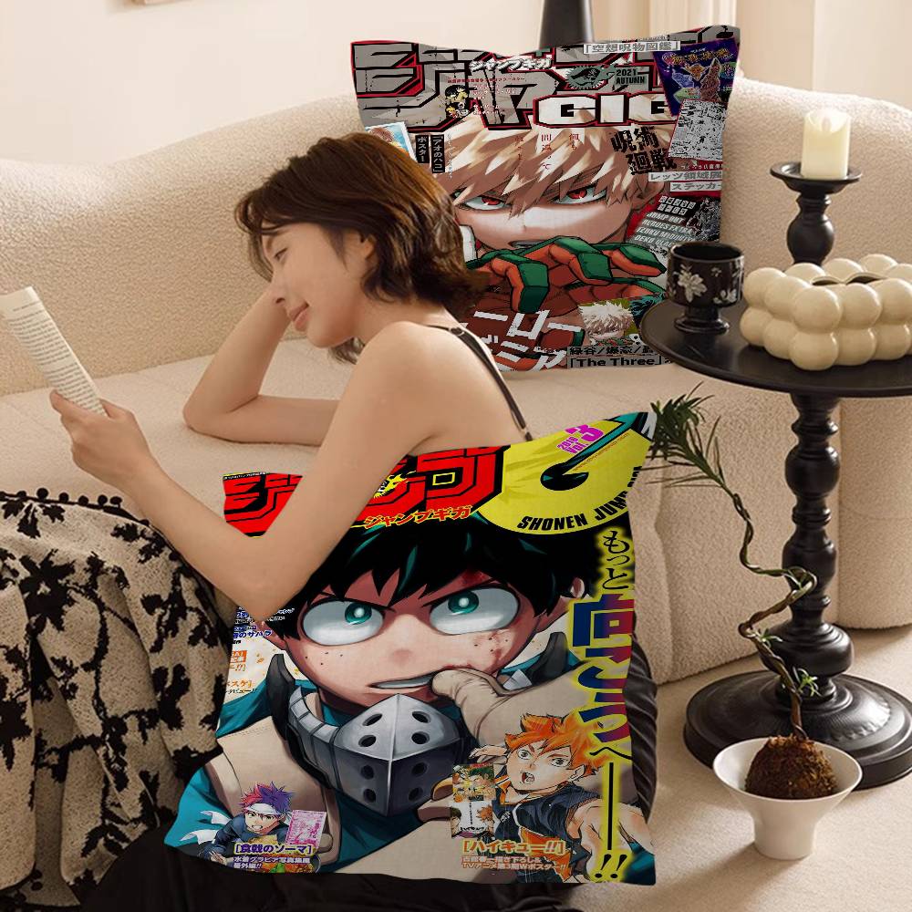 pc My Hero Academia Cushion Cover Car Throw Pillow Case For Sofa Car Christmas Gift xcm xcm