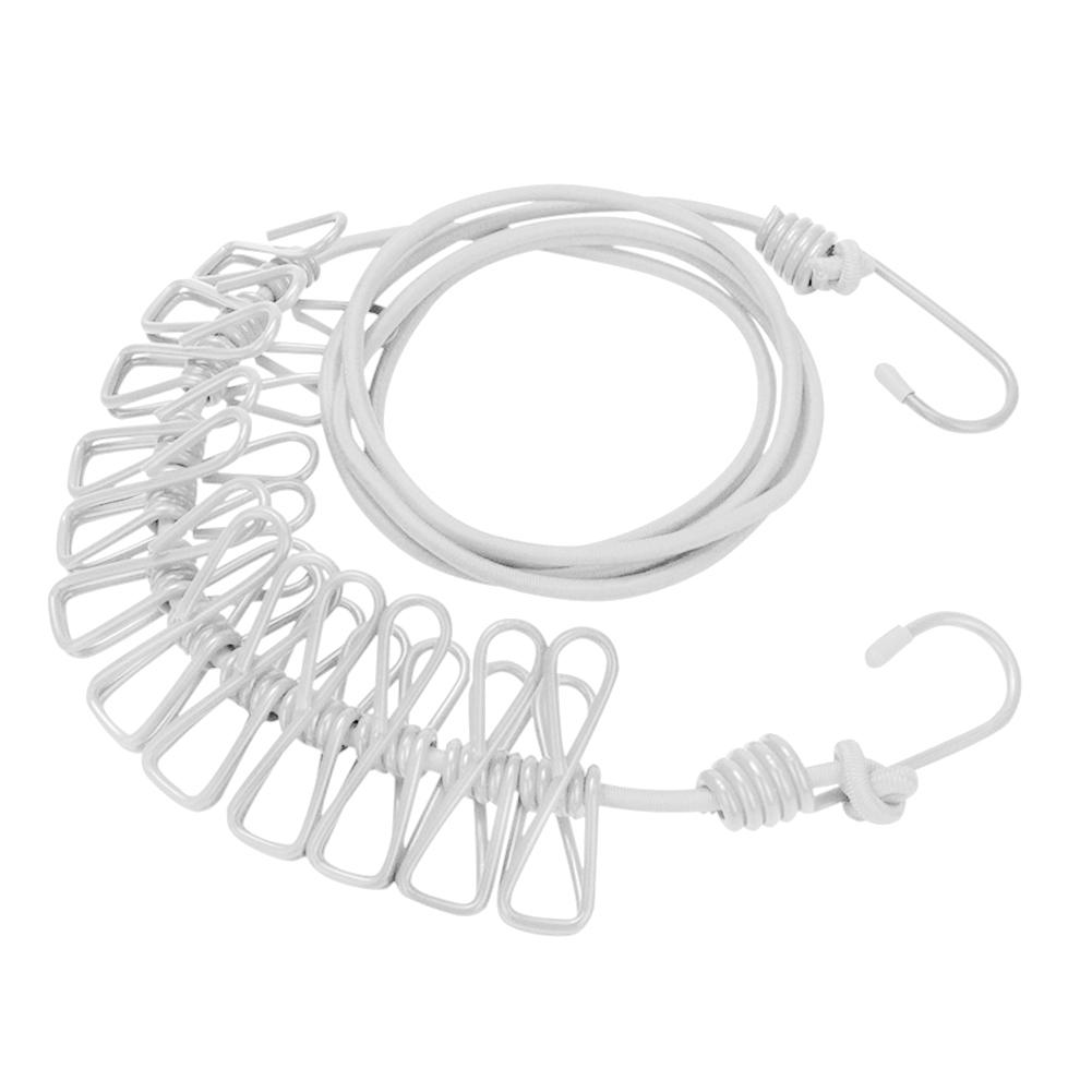 Эластичная Портативная Эластичная Вешалка для Одежды для Путешествий Ветрозащитная Бельевая Веревка для Сушки Белья Выдвижная Бельевая Веревка