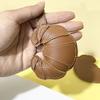 Croissant Pendant Bag Charm Croissant Shaped Keychain Pendant Faux Leather Croissant Charm for Backpack Keyring