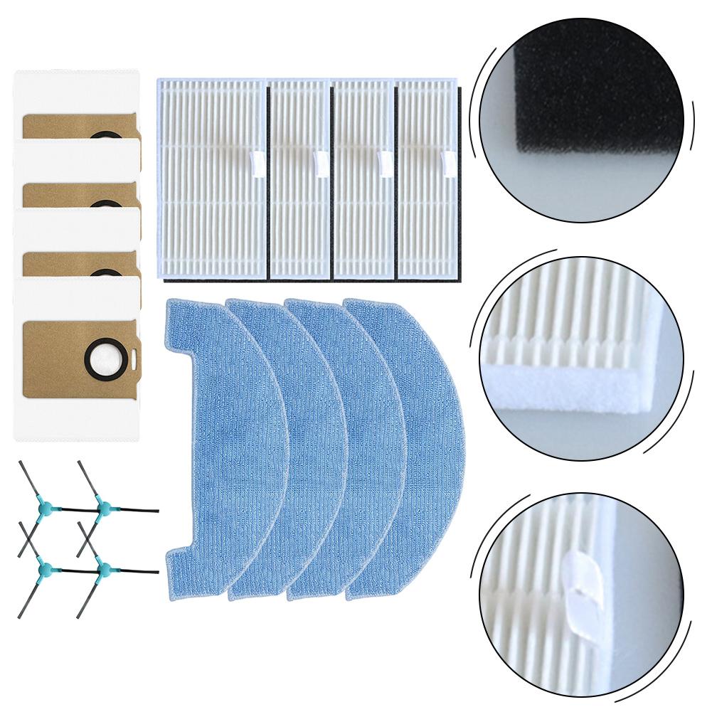 Dust Bag Set Filter Mop Cloth Robot Vacuum Kit Easy Maintenance