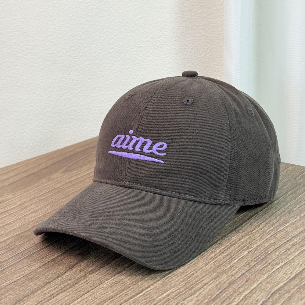 Fashion Hat Viya Man Wide Eaves Autumn and Winter New Big Head Circumference Shows Small Face Shows Small Face Soft Top Couple Baseball Caps Men and