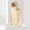 Raw yarn sunscreen clothing women's removable brim men's ice silk UPF + UV protection outdoor fishing sunscreen clothing