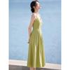 Chushen Sweet French V-Neck Midi Slip Dress