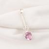 Morganite Pendant, Handmade Gemstone 925 Solid Sterling Silver Pendant Dainty Jewelry, For Engagement Gift