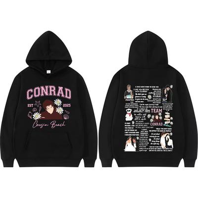 Team Conrad Cousins Film Plażowy Bluzy Y2k Lato Kiedy Stałam Się Piękna Bluza Conrad Fisher Mężczyźni Kobiety Moda Klasyczna Bluza