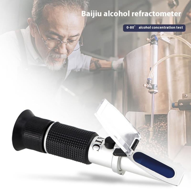 Precise Ethanol Concentration Meter Handheld Refractometer For Winemaking Distilling And Laboratory Analysis Home Use