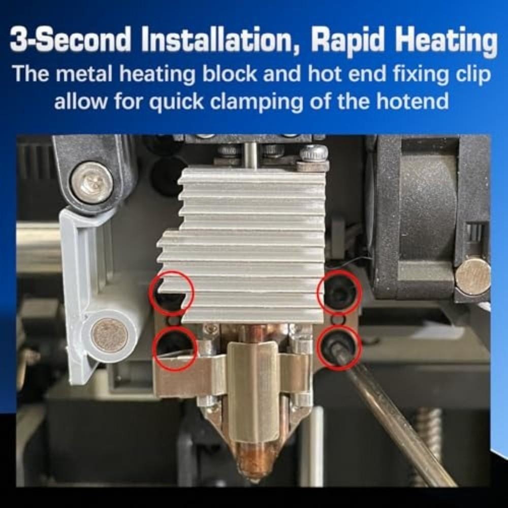 Consistent Heat Output Hotend Heating Assembly Quick Replace Hotend Kit For Flashforge AD5X