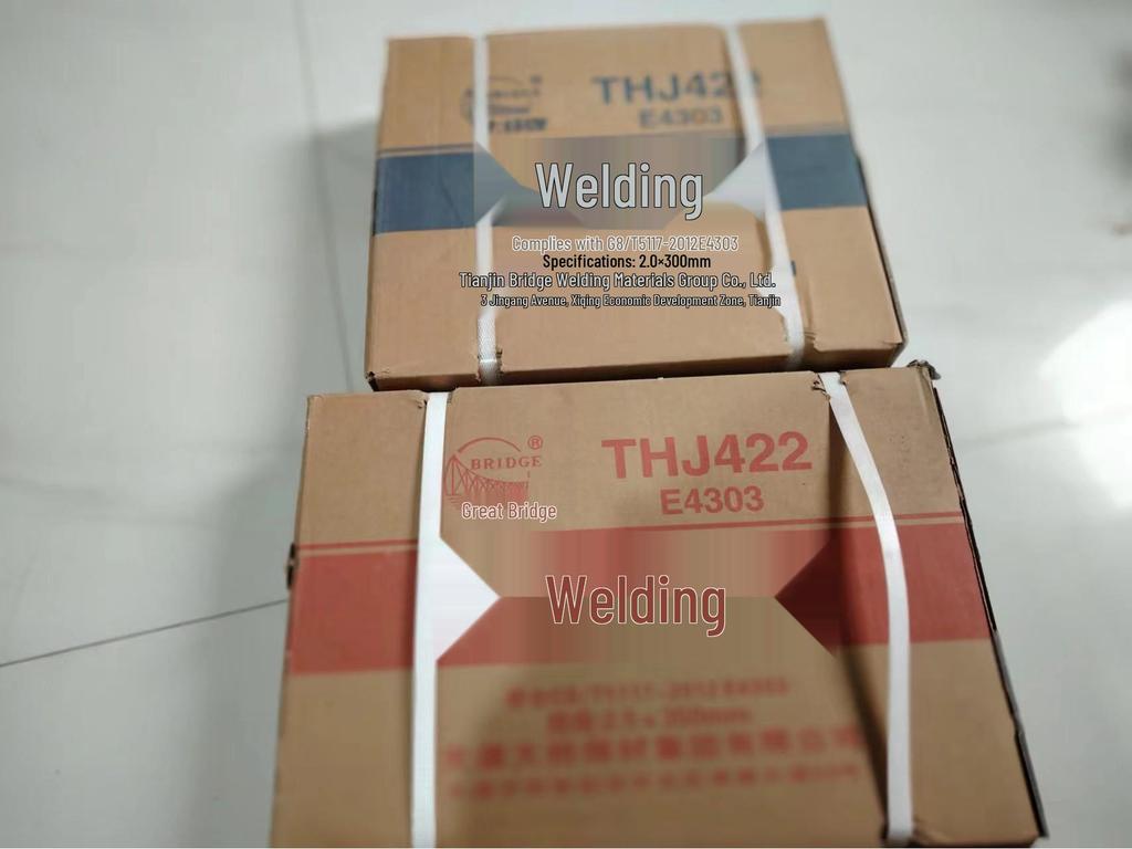 Bridge Brand J422 Carbon Steel Welding Electrode, Anti-stick, Sizes 2.0, 2.5, 3.2, 4.0mm, Also for Cast Iron 208 & Stainless Steel A102.
