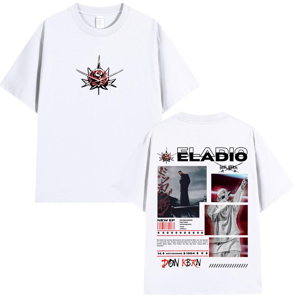 Eladio Carrion DON KBRN 2025 Album Tshirts Unisex Women Clothing Fashion Hip Hop T Shirts Casual Cotton Loose Short Sleeve Tshirt