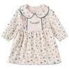 babylove Baby Girl's Floral French Style Pure Cotton Spring Autumn Dress