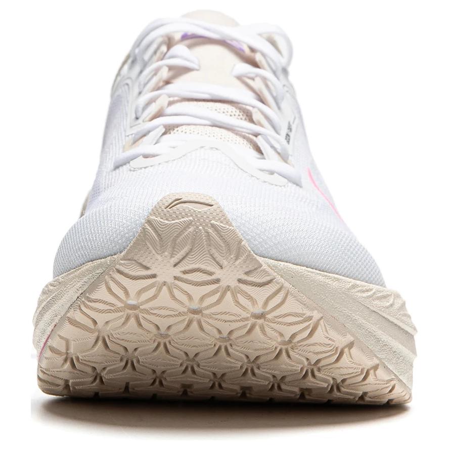 Pantofi de antrenament cu amortizare completă pe talpă Li Ning Wu Shi 5S 4.0 Pantofi sport pentru bărbați Alb Roz ARSU007-1