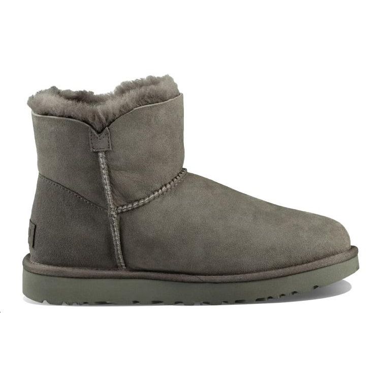 UGG Mini Bailey Button II Grå (Kvinner) Damesneakers 1016422-GRÅ