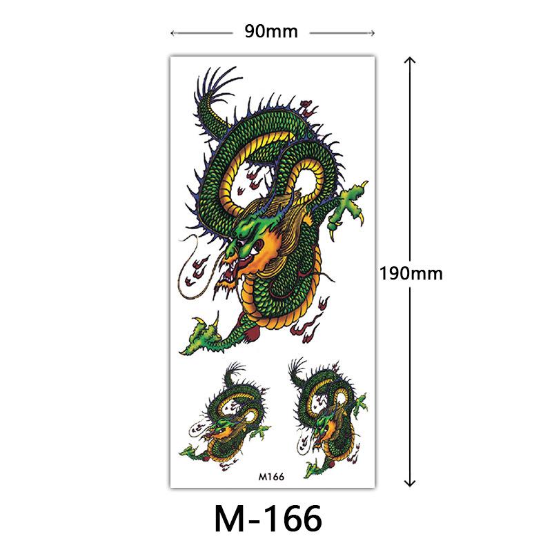 Wasserdichtes dreidimensionales Farbdruck-Tattoo-Sticker, Schmetterling Blume Tier Tattoo