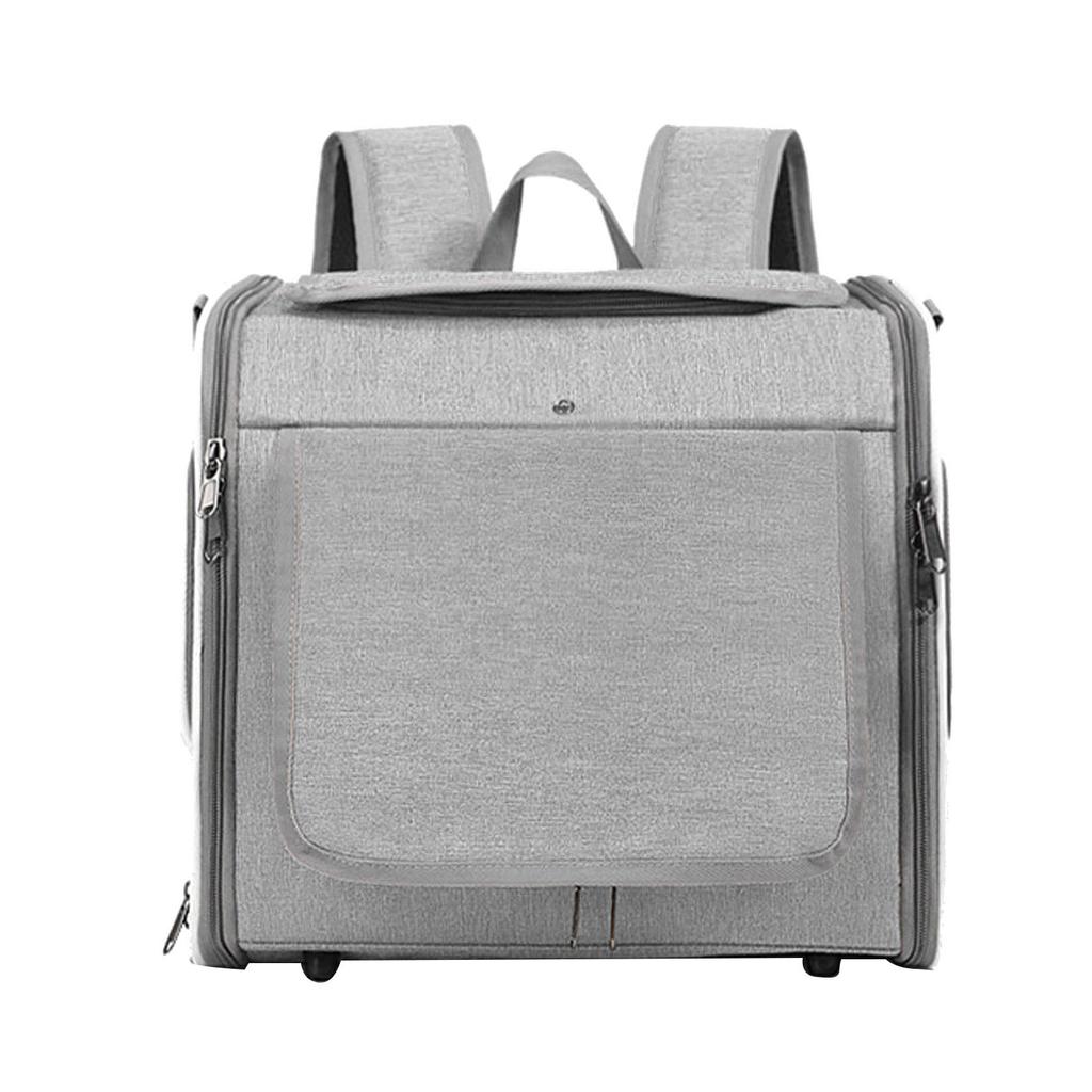 Rozšiřitelný měkký košík na kolo pro psa   Vodotěsný 4 dvířka 4 síťované plochy   Batoh na nosič zvířat na kolo