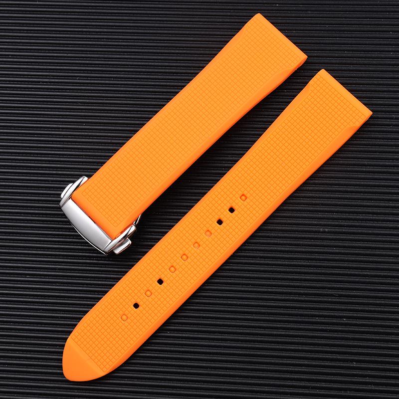 Watchband for Omega Seamaster 300 Speedmaster for 19mm 20mm 21 22mm Rubber Silicone Soft Waterproof and sweat proof Watch Strap