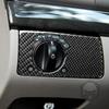 For Benz E-Class W211 2003-2009 Real Carbon Fiber Modification Headlight Switch Trim Cover Interior Car Accessories Sticker
