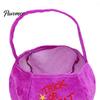 Cute Holiday Gift Bags Halloween Pumpkin Candy Bag, Cartoon Velvet Plush Treat Tote for Toddler Pouch Kids, Reusable Trick or Handbag, Party